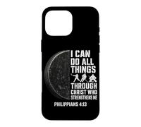 Hockey Player I Can Do All Things Through Christ Case for iPhone 16 Pro Max