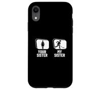 Hockey Player Your Sister My Sister Brother Funny Ice Hockey Case for iPhone XR