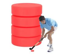 Hockey Practice Pucks - Ice Floor Training Ball Set, Matte Standard Size Disc For Field Games | Durable Multi Pack Skill Puck Skills Drills Indoor Outdoor Use Sports Kit