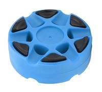 Hockey Puck Dense Texture Glossy Flat Easy Sliding Plastic Roller Hockey Puck for Daily Skating Training and Competition Use (Deep Blue)