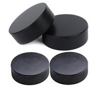 Hockey Puck, Indoor Hockey Puck, 4 x Street Hockey Balls, Official Regulation Size, Indoor Sports Deliveries, Diameter 3 Inch Thickness, 1 Inch Training Equipment for Men