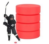 Hockey Pucks For Hockey Training Pucks - 4 Piece Indoor Hockey Puck, Official Regulation Size Floor Hockey Pucks For Practice