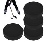 Hockey Pucks - PVC + Rubber 7×2cm | Ice Hockey Ball | Training Practice Puck | For Ice Rinks, Street Hockeys, Passing, Stickhandling, Outdoor,Ideal For Roller Hockeys