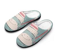 Hockey Shark Breathable Slippers Women Slip On Winter Warm House Slippers Shoes Bedroom 9-10（40-41）