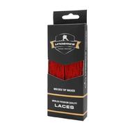 Hockey Skate Laces 84” 96” 108” 120” Black White Senior Junior Youth - Waxed & Cloth Ice Skate Laces - Durable Hockey Lace with Stay-Tight Fit for Enhanced On-Ice Performance(red, 120")