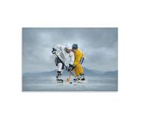 Hockey Sports Fitness Poster Poster Vintage Art, Wall Canvas, Decoration Aesthetic, Living Room, Kids Room Dormitory, Cafe, Bathroom, Suitable for Bedroom, Gym, Cool Classic 08x12inch(20x30cm) Unframe