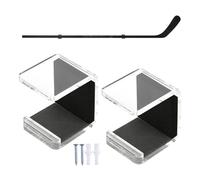 Hockey Stick Rack | Horizontal Hanger - Hockey Stick Wall Holder with Anti-Scratch Pad - for Sports Gear Storage Organization Garage Locker Room