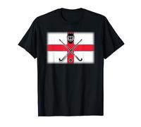 Hockey Sticks And Mask England Flag T-Shirt