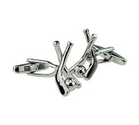 Hockey Sticks & Ball Cufflinks Presented in a Cufflink Box