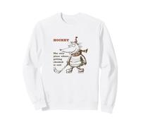 Hockey the only place where getting checked is cool Sweatshirt