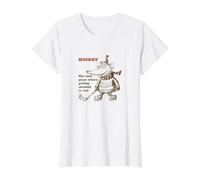 Hockey the only Place Where Getting Checked is Cool Value Graphic T-Shirt, Women, White, L