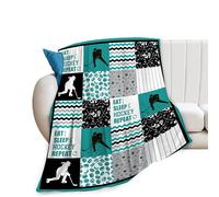 Hockey Blanket Ice Hockey Throw Blanket Cozy Fleece Flannel Plush Bedding Hockey Gifts for Boys Girls Men Women Youth Kids for Couch Sofa Bed Decor 40"X50"