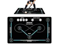Hockey Training Mat - Stick Handling Practice Surface | Non-slip Indoor Dribbling Footwork Training Pad for Kids Adults Athletes Home Hockey Skill Development Equipment