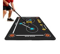 Hockey Training Mats - 80 x 120 cm Anti Slip Silent Agility Pad, Practice Surface for Stick Handling Drills | Training Equipment for Indoor Outdoor Gym Field | Skill Development for Teenagers Kids