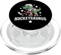 Hockeysaurus T-Rex Player For Hockey Coach And Fans PopSockets PopGrip for MagSafe