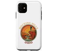 Hocking Hills Ohio Old Mans Cave Retro Hiker Vintage Sunset Case for iPhone 11