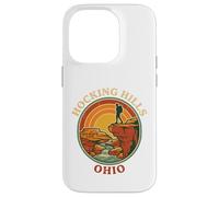 Hocking Hills Ohio Old Mans Cave Retro Hiker Vintage Sunset Case for iPhone 14 Pro