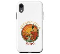 Hocking Hills Ohio Old Mans Cave Retro Hiker Vintage Sunset Case for iPhone XR
