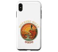 Hocking Hills Ohio Old Mans Cave Retro Hiker Vintage Sunset Case for iPhone XS Max