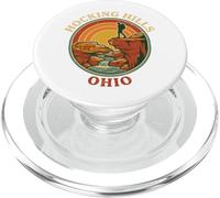 Hocking Hills Ohio Old Mans Cave Retro Hiker Vintage Sunset PopSockets PopGrip for MagSafe
