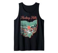 Hocking Hills Ohio Vintage Nature Landscape Design Tank Top