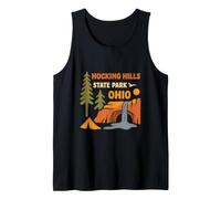 Hocking Hills Ohio Waterfall Camping Hiking Outdoor Vintage Tank Top
