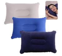 Hocklliy 3 PCS Inflatable Camping Pillows, Ultra Lightweight, Waterproof, Portable, Perfect for Outdoors, Travel, Office, 34x22 cm