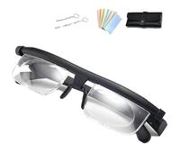 Hocklliy Adjustable Glasses, Adjustable Focus Glasses, Self Adjustable Focus Reading Glasses, Upgrade Focus Adjustable Glasses Near and Far, Adjustable Glasses Dial Vision for Men and Women