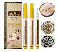 Hocklliy Wood Burning Pen Set - 3PCS Scorch Marker, Torch Paste for Beginners DIY Wood Craft