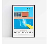 Hockney A Bigger Splash Unframed Poster Print Modern Wall Art Home Decoration Ready to Hang Office Living Room (A5-14.8 x 21 cm)