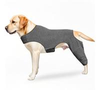 Hoclauho Dog Protective Suit After Surgery with Leak Protection Body for Hind Legs Alternative to E Collar, Surgical Wound Protection Recovery Aid Ideal for Post-Operative Care Mobility