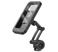 Hoco CA101 - Rider, Waterproof Bicycle/Motorcycle Holder, Suitable For Mobile Phones Within 4.5-7 inch, Compatible With iPhone Samsung Xiaomi Oppo Huawei LG - Black
