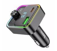 HOCO E81 Car FM Transmitter MP3 PD 30W QC3.0 Fast Charger Black