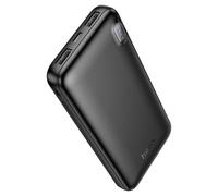 HOCO J128 10000mAh Power Bank Dual USB-A Type-C Micro-USB Slim