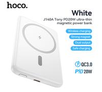 HOCO J140A PD20W 5000mAh Magnetic Power Bank - White