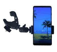 Hocoder Phone Holder with Clamp for Golf Cart Universal Mount for Bicycle, Wheelchair, Stroller Mic Stand Phone Holder