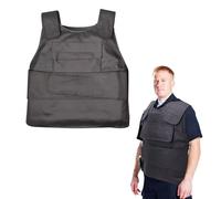 Hocomay Stab Protection Vest, Adjustable Stab Proof Vest Men with 54 Tungsten Steel Pieces, Storage Bag, Protective Vest Protects the Chest and Back for Security, Hunting, Outdoor Activities