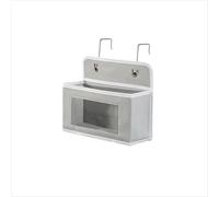 Hoconnie Over Door Organizer Door Hanging Storage Bag Hanging Storage Organizer with Transparent Pockets Metal Hooks for Bedroom,Bathroom,Kitchen,RV,Camper (Light Grey, 1-Pocket)