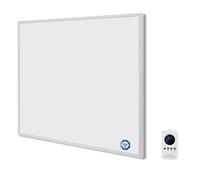 Hocosyme Infrared Panel Heater 300W With Remote Control, Reach Operating Temperature in One Minute up to 120℃, Fast Heating, Overheating Protection, Wall-Mounted or Vertical, 10-Year Warranty