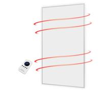 Hocosyme Infrared Panel Heater1000W With Remote Control, Reach Operating Temperature in One Minute up to 120℃, Fast Heating, Overheating Protection, Wall-Mounted or Vertical, 10-Year Warranty