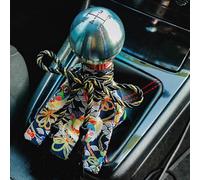 HOCSTONE Auto Car Shifter Shift Knob Cover Japanese Antiquity Element of koi Manual Katana Shift Knob Cove for Motor Bike Car Truck Racing (Cranes Blue)