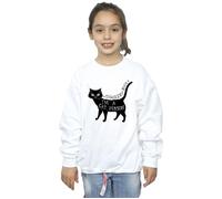Hocus Pocus A Cat Person Sweatshirt Disney White 12-13 Years