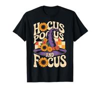 Hocus Pocus and Focus Halloween Design T-Shirt