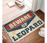 Hocus Pocus Bathroom Decor Hey There Pumpkin Doorm Beware of Leopard Door Mat Haunted Mansion Decor Halloween Kitchen Mat (Color : MD2400, Size : 20x32in)