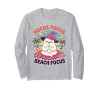 Hocus Pocus Beach Focus Chill Vibes Relaxation Summerween Long Sleeve T-Shirt