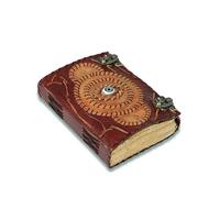 Hocus Pocus Book of Spells Halloween Decor, Witch Spell with Lock, Halloween Decorations Vintage Leather Journal Writing Book Of shadows Inspired Perfect for Spooky Gifts For women (8x6 Inch)