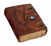 Hocus Pocus Book of Spells Handmade Vintage Leather Journal Notebook with Lock Book of Shadows and Spell Book Hocus Pocus 2 Spell Books with Real Spells Perfect for Halloween Decor Witchcraft Supplies