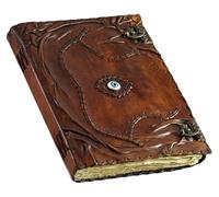 Hocus Pocus Book of Spells Hocus Pocus Spell book Prop Gifts Halloween Decorations Decor Leather Journal Writing Book Of shadow Best Christmas Gifts For Men And Women (BROWN, 22X14)