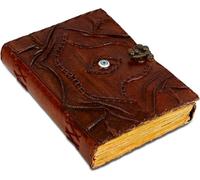 Hocus Pocus Book of Spells Hocus Pocus Spell book Prop Gifts Halloween Decorations Decor Leather Journal Writing Book Of shadow Best Christmas Gifts For Men And Women (BROWN, 8X6)