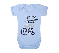 Hocus Pocus cat Lettering [HALLO19] Baby Grow Vest, 0-3 Months, Pastel Blue